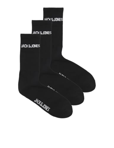 JACK & JONES JACMELVIN TENNIS SOCK 3 PACK NOOS, Schwarz, Einheitsgröße von JACK & JONES