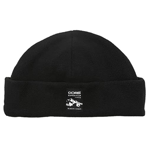 Jack & Jones Men's JACSPACE Fleece Beanie Hat, Black, ONE Size von JACK & JONES