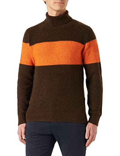 Jack & Jones Men's JCOHIKE Knit HIGH Neck Pullover Sweater, Desert Palm, L von JACK & JONES