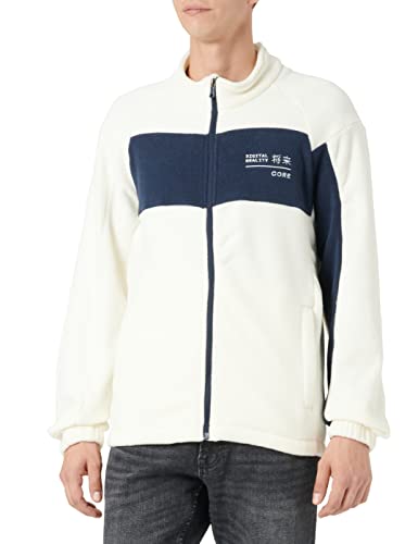 Jack & Jones Men's JCOMONO Fleece Jacket Fleecejacke, Cloud Dancer, M von JACK & JONES