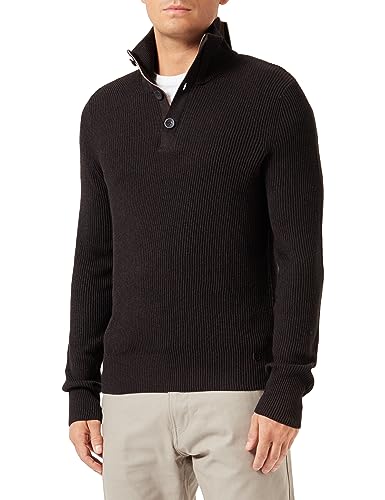 Jack & Jones Men's JPRBLAPERFECT Knit HIGH Neck Button Pullover Sweater, Java, L von JACK & JONES