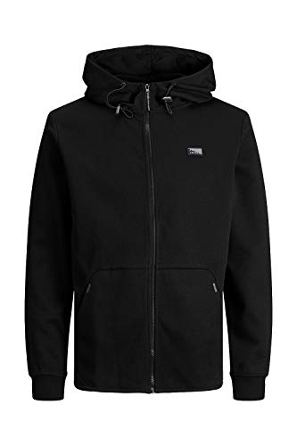 Jack & Jones Mens JCOAIR Zip Hood NOOS Cardigan Sweater, Black, M/ von JACK & JONES