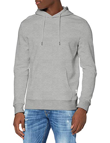 JACK & JONES Male Hoodie Sweat MLight Grey Melange von JACK & JONES