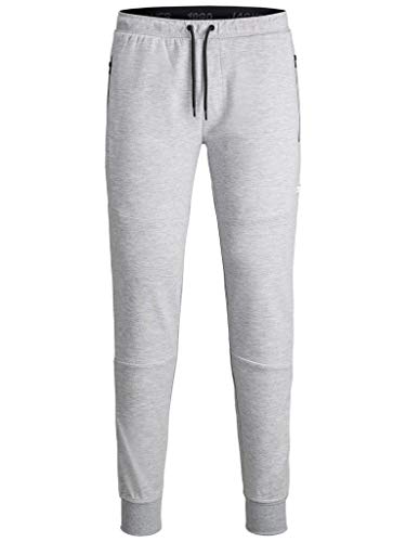 JACK & JONES Herren Will Jair Jogginghose Elastischer Jogger - Light Grau - L von JACK & JONES