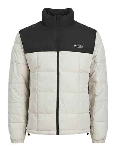 JACK & JONES PLUS Jjben Square Jacket Pls 12264977,Moonbeam/Detail:Blocking,4XL von JACK & JONES