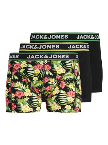 Jack & Jones Pink Flowers Trunk Boxershorts Herren (3-pack) - XXL von JACK & JONES