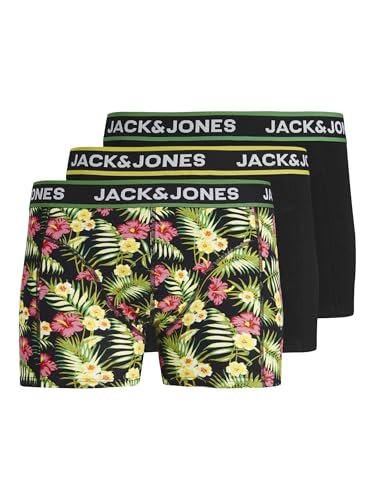 Jack & Jones Pink Flowers Trunk Boxershorts Jungen (3-pack) - 128 von JACK & JONES