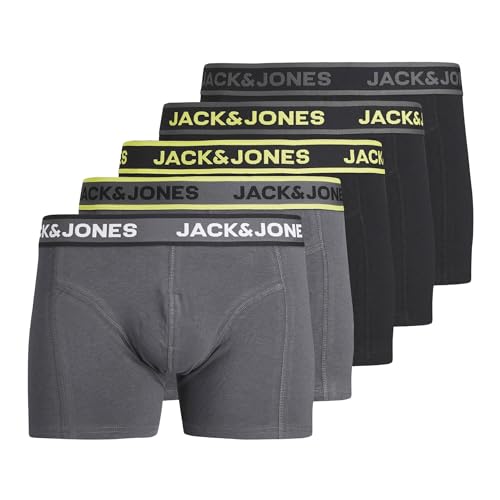 Jack & Jones Speed Solid Trunk Boxershorts Herren (5-pack) - L von JACK & JONES