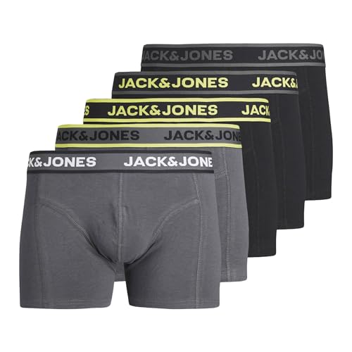 Jack & Jones Speed Solid Trunk Boxershorts Herren (5-pack) - L von JACK & JONES