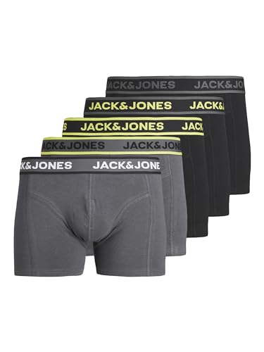 Jack & Jones Speed Solid Trunk Boxershorts Herren (5-pack) - L von JACK & JONES