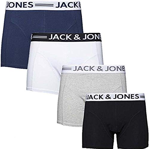 Jack Jones Trunks 4er Pack Boxershorts Boxer Short Unterhose S M L XL XXL NEU (XL, 4er Mix) von JACK & JONES