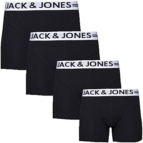 JACK & JONES Trunks 4er Pack Boxershorts Boxer Short Unterhose rbz.43 (#Schwarz. XXL) von JACK & JONES