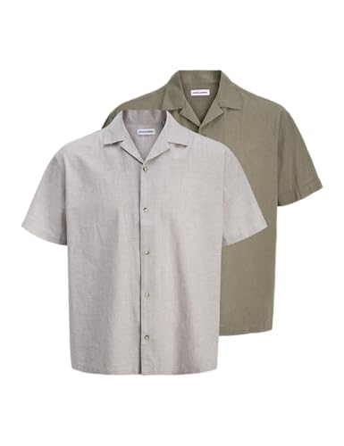Jjesummer Linen Blend Resort Shirt 2Pkmp Jjesummer Linen Blend Resort Shirt 2Pkmp von JACK & JONES