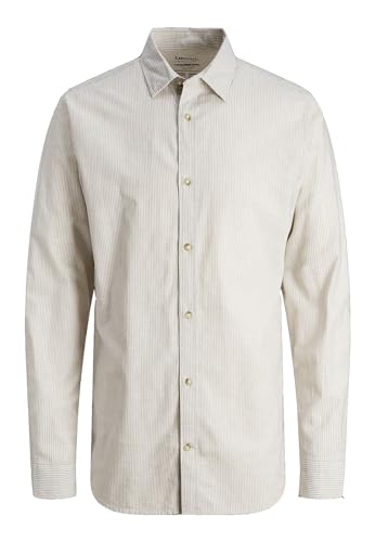 Jjesummer Linen Shirt Ls Sn von JACK & JONES