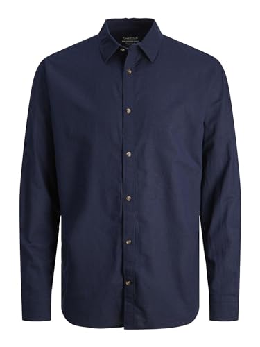 Jjesummer Linen Shirt Ls Sn von JACK & JONES