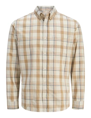 Jprblubrook Slub Check L/S Shirt von JACK & JONES