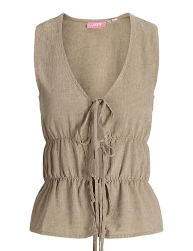 Jxalmira Linen Blend Tie Sl Top WVN Ln von JACK & JONES