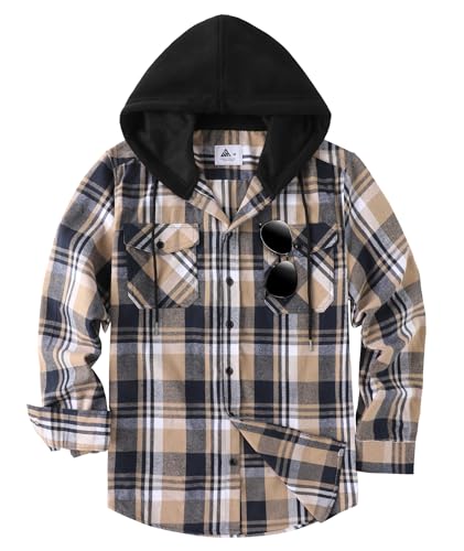 JACKETOWN Flanellhemd Herren Hemd Kariertes Hemd Mit Kapuze Hemdjacke Hemd Herren Langarm Regular Fit Karohemd Holzfällerhemd Baumwolle Kuscheliges Freizeithemden Mit Brusttasche M-3xl JACKETOWN Flanellhemd Herren Hemd Kariertes Hemd Mit Kapuze Hemdjacke Hemd Herren Langarm Regular Fit Karohemd Holzfällerhemd Baumwolle Kuscheliges Freizeithemden Mit Brusttasche M-3xl von JACKETOWN