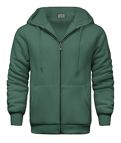 JACKETOWN Herren Sweatshirt Gefüttert Hoodie Reißverschluss Sweatjacke Warm Fleece Winterjacke Teddyfutter Fleecejacke mit Kapuze JACKETOWN Herren Sweatshirt Gefüttert Hoodie Reißverschluss Sweatjacke Warm Fleece Winterjacke Teddyfutter Fleecejacke mit Kapuze von JACKETOWN