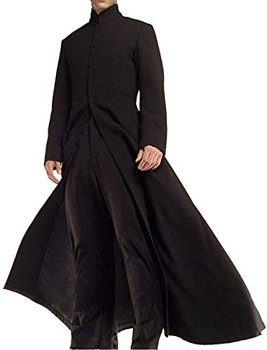 JACKETZONE Neo Matrix Trenchcoat Keanu Reeves Schwarz Trenchcoat Kostüm, Schwarz - Baumwolle, L JACKETZONE Neo Matrix Trenchcoat Keanu Reeves Schwarz Trenchcoat Kostüm, Schwarz - Baumwolle, L von JACKETZONE