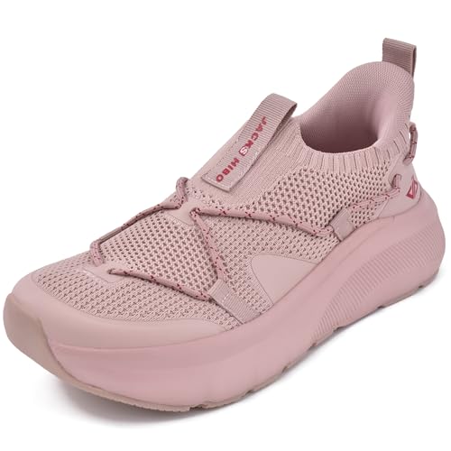 JACKSHIBO Hände frei Slip in Damen Schuhe Slip on Sneakers Fußbogenstütze Orthopädische Schuhe Memory Foam Walkingschuhe Mit Weite Zehenbox Nullabsatz Sohlen Rosa 40 EU JACKSHIBO Hände frei Slip in Damen Schuhe Slip on Sneakers Fußbogenstütze Orthopädische Schuhe Memory Foam Walkingschuhe Mit Weite Zehenbox Nullabsatz Sohlen Rosa 40 EU von JACKSHIBO
