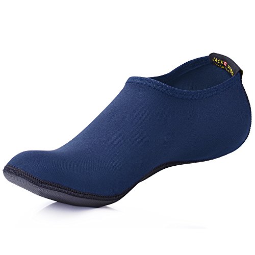 JACKSHIBO Schwimmschuhe Damen Barfussschuhe Barfußschuhe Herren Badeschuhe Wasserschuhe Kinder Strandschuhe Jungen Mädchen Surfschuhe Aquaschuhe. Blau2 39/40 EU L von JACKSHIBO