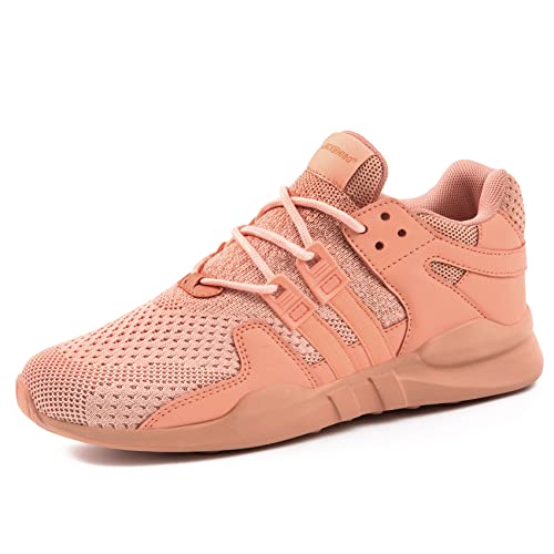 JACKSHIBO Schuhe Sneaker Herren Laufschuhe Damen Leicht Sportschuhe Gym Turnschuhe Outdoor Atmungsaktiv Freizeit Fitnessschuhe, 17Orange 36 EU von JACKSHIBO