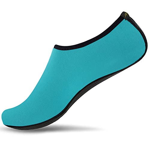 JACKSHIBO Schwimmschuhe Damen Barfussschuhe Barfußschuhe Herren Badeschuhe Wasserschuhe Strandschuhe Surfschuhe Aquaschuhe 24 Blau 37/38 EU M von JACKSHIBO
