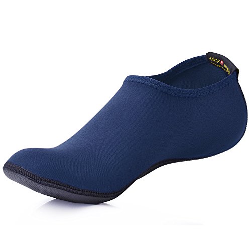 JACKSHIBO Schwimmschuhe Damen Barfussschuhe Barfußschuhe Herren Badeschuhe Wasserschuhe Strandschuhe Surfschuhe Aquaschuhe. Blau2 45/46 EU XXXL von JACKSHIBO