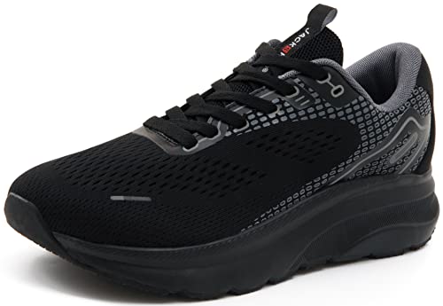 JACKSHIBO Sneaker Schuhe Herren Damen Laufschuhe Sportschuhe Breite Turnschuhe Fitnessschuhe Joggingschuhe Hallenschuhe Straßenlaufschuhe, Schwarz 36EU von JACKSHIBO