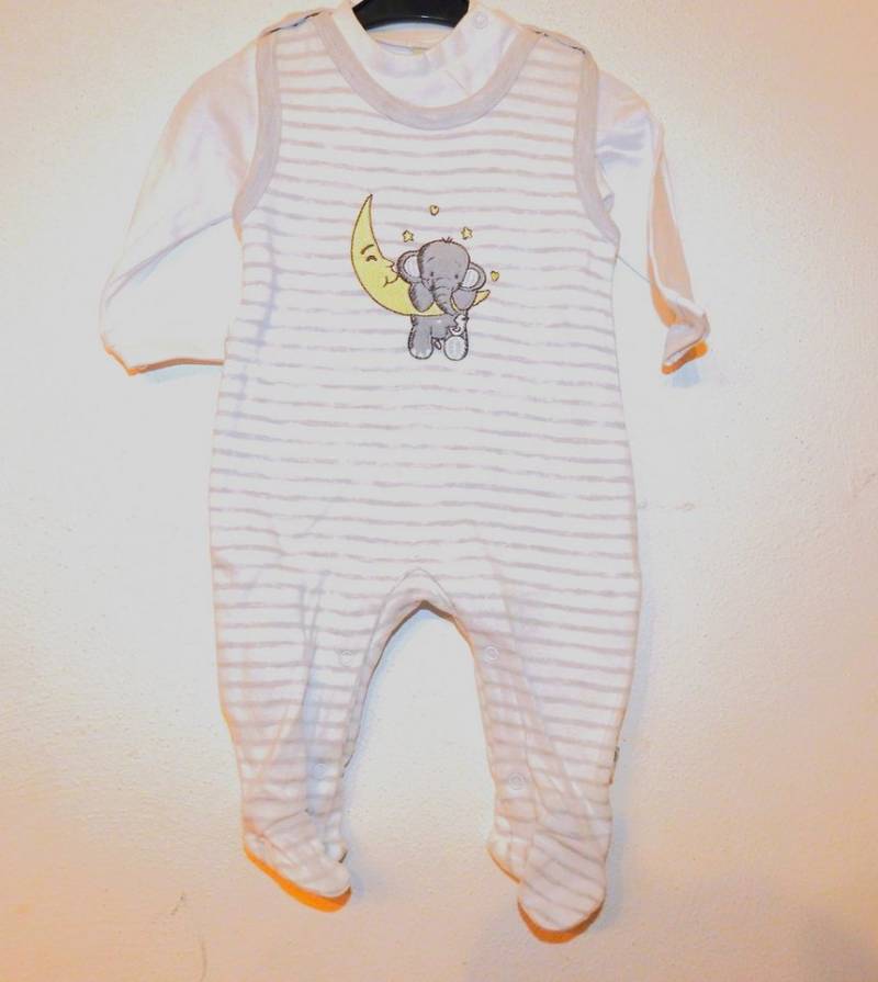 JACKY Strampler Elefant mit Mond von JACKY