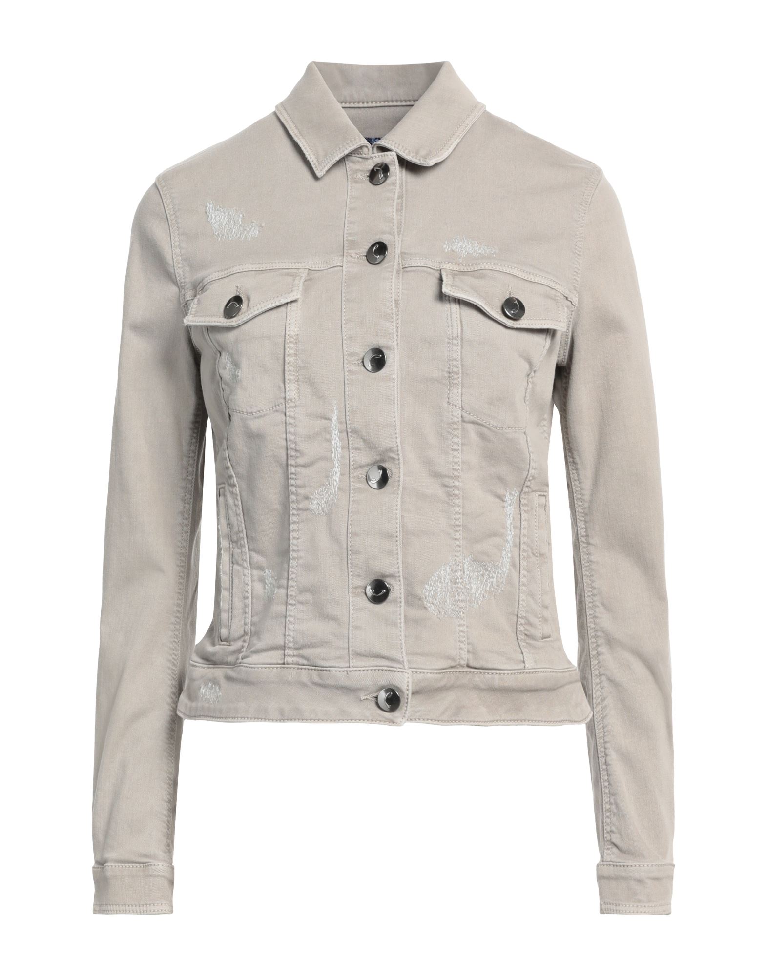 JACOB COHЁN Jeansjacke/-mantel Damen Hellgrau von JACOB COHЁN