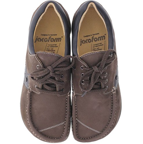 JACOFORM / Modell: 355 / Farbe: Braun Nubukleder/Schwarz Glattleder/Unisex Schnürer Größe 4 UK von JACOFORM