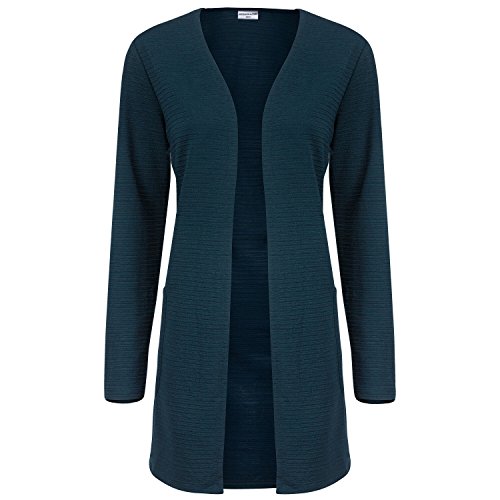 JACQUELINE de YONG Damen Sweat Cardigan, Farbe:dunkelgrün;Größe:S von JACQUELINE de YONG