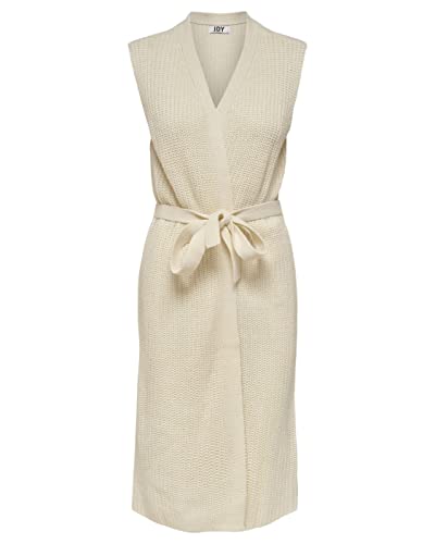 JACQUELINE DE YONG JDYJUSTY GURLI S/L OPEN BELT VEST K, Egg, uni( (180551)), Gr. L von JACQUELINE de YONG