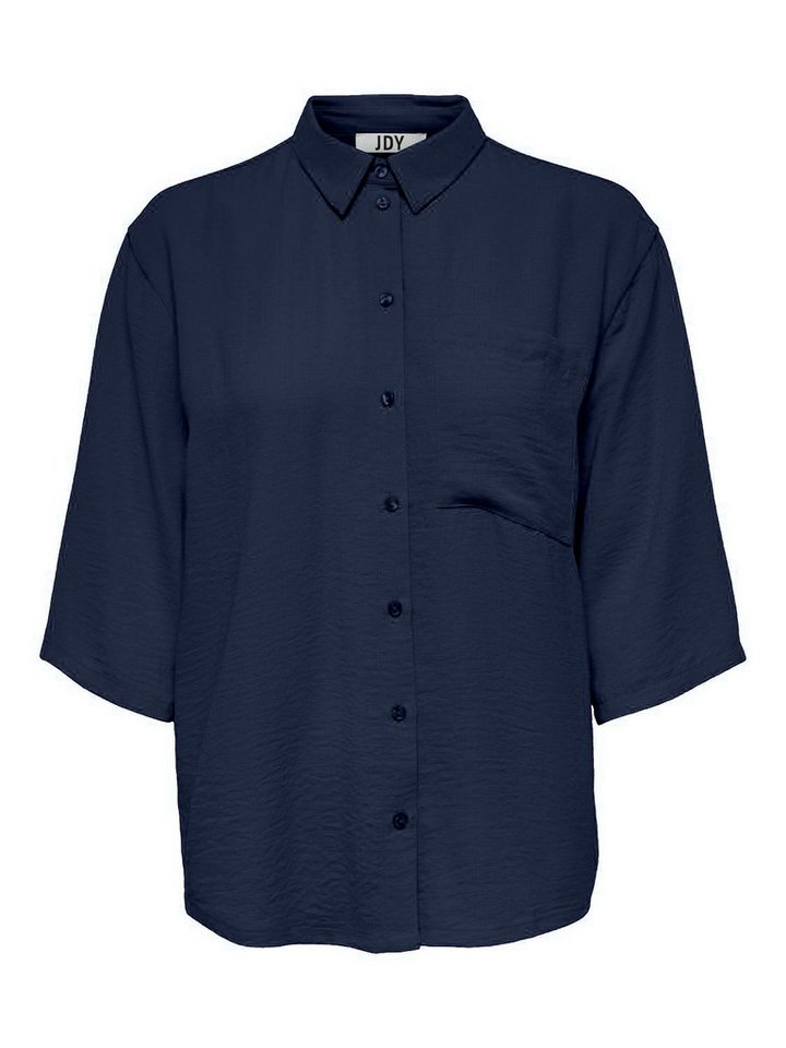 JACQUELINE de YONG Blusenshirt 3/4 Arm in Knitteroptik Blusen Oberteil Brusttasche JDYDIVYA JDYDIVYA 3/4 LOOSE SHIRT WVN NOOS von JACQUELINE de YONG