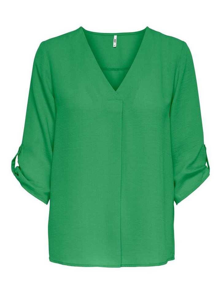 JACQUELINE de YONG Blusenshirt Design JDYDIVYA Freizeit V-Neck (1-tlg) NOOS - JDYDIVYA 3/4 TOP WVN von JACQUELINE de YONG