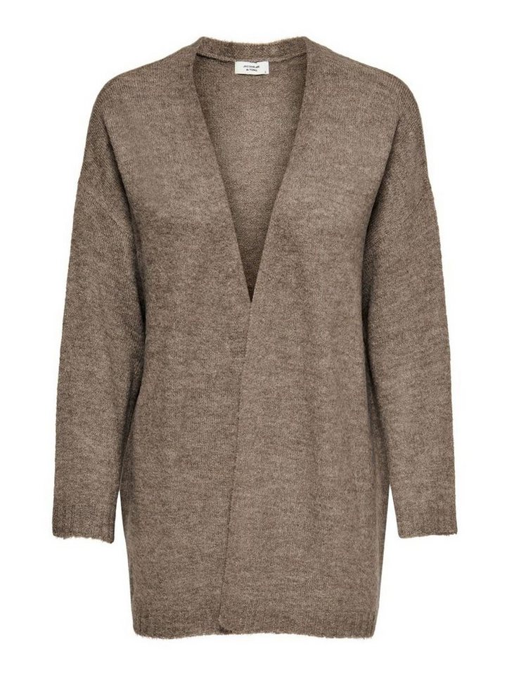 JACQUELINE de YONG Cardigan offene Strickjacke Cardigan KNT NOOS Weste (1-tlg) 3385 in Hellbraun von JACQUELINE de YONG