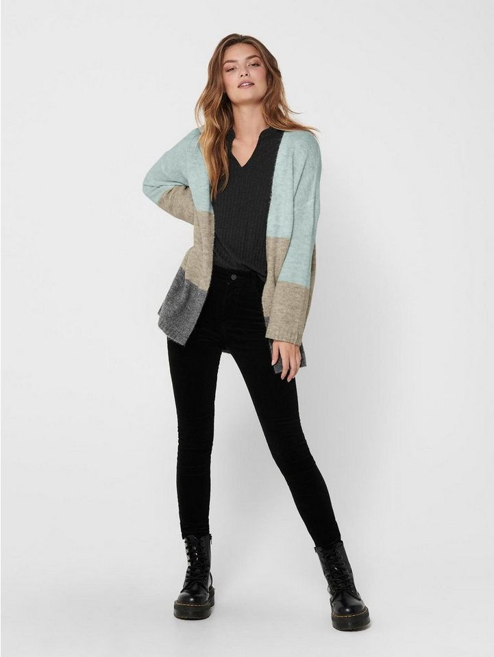 JACQUELINE de YONG Cardigan Strickjacke Curvy Gardigan (1-tlg) 3372 in Grau von JACQUELINE de YONG