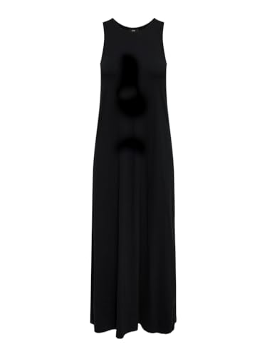 JACQUELINE de YONG Damen Kleid JDYAVA S/L O-NECK MAXI DRESS JRS DIA (DE/NL/SE/PL, Alphanumerisch, XS, Regular, Regular, black) von JACQUELINE de YONG