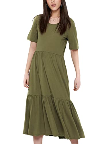 JDY Damen Jdydalila Frosty S/S Dress Jrs Noos, Martini Olive, XS von JACQUELINE de YONG