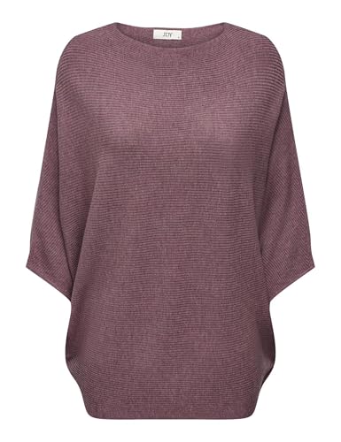 JDY Damen Jdynew Behave Batsleeve Pullov. Knt Noos, Wistful Mauve/Detail:melange, M von JDY
