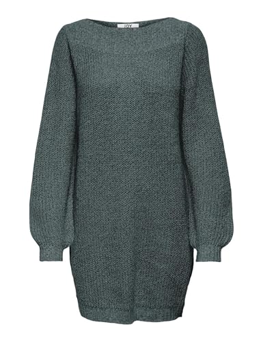 JdY Damen Jdywhitney Megan L/S Boat Dress Knt Noos Strickkleid, North Atlantic/Detail:w Black Ply, S EU von JdY
