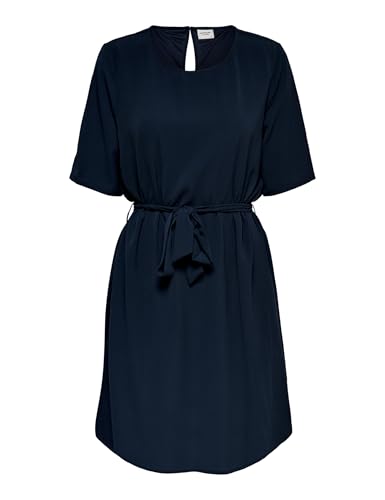 JDY Damen JDYAMANDA 2/4 Belt Dress WVN NOOS Kleid, Sky Captain, 36 von JDY