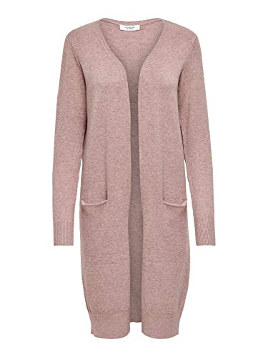 JDY Damen Jdymarco L/S Long Cardigan Knt Noos, Rosa (Woodrose Woodrose), XL von JdY