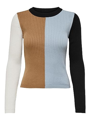 JACQUELINE DE YONG Female Strickpullover Kontrastfarbiger von JACQUELINE DE YONG