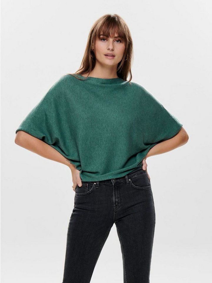 JACQUELINE de YONG Strickpullover Pullover Feinstrick Sweatshirt JDYNEW BEHAVE BATSLEEVE Sweater (1-tlg) 3053 in Petrol von JACQUELINE de YONG