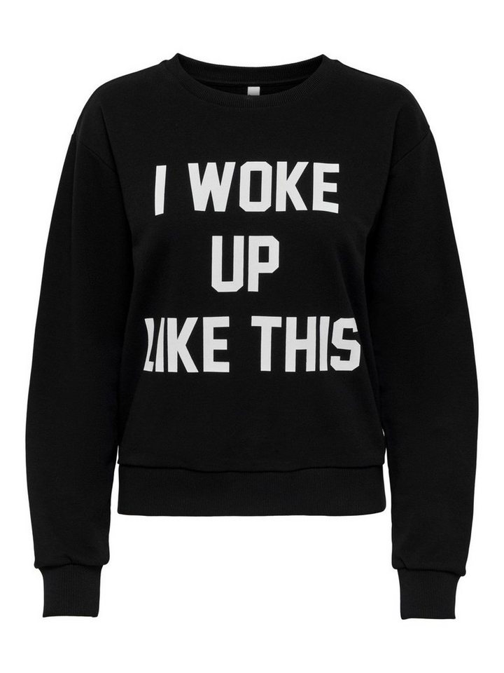 JACQUELINE de YONG Longpullover mit Print Langarm Rundhals JDYWOKE (1-tlg) JDYWOKE L/S PRINT SWEAT JRS von JACQUELINE de YONG