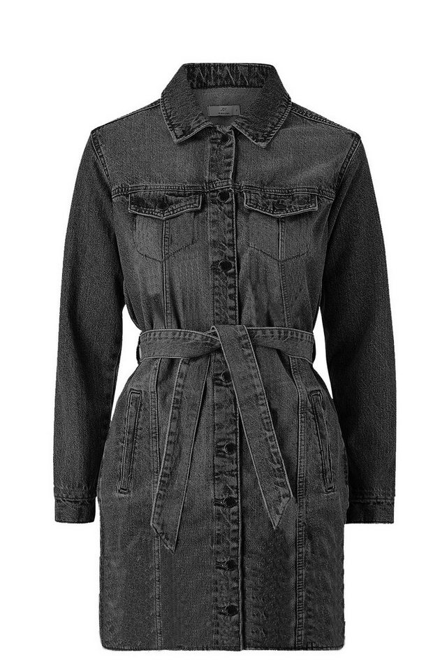 JACQUELINE de YONG Shirtkleid Jeans Blusen Kleid JDYSANSA LIFE Midi Rock Dress Denim Design (lang) 3754 in Schwarz von JACQUELINE de YONG