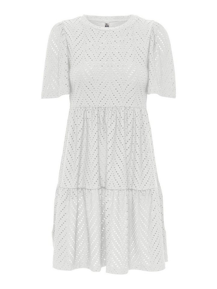 JACQUELINE de YONG Shirtkleid mit Lochstickerei JDYCARLA (lang) JDYCARLA CATHINKA S/S DRESS JRS ATK von JACQUELINE de YONG